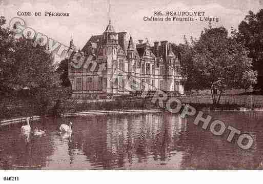 Ville de BEAUPOUYET, carte postale ancienne