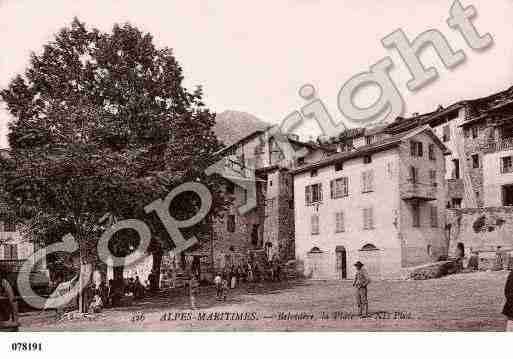 Ville de BELVEDERE, carte postale ancienne