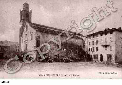 Ville de BELVEDERE, carte postale ancienne