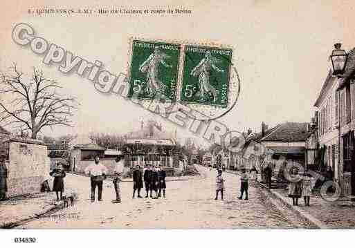 Ville de BOMBON, carte postale ancienne