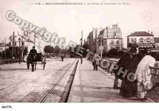 Ville de BOULOGNEBILLANCOURT, carte postale ancienne