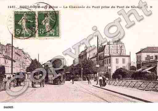 Ville de BOULOGNEBILLANCOURT, carte postale ancienne