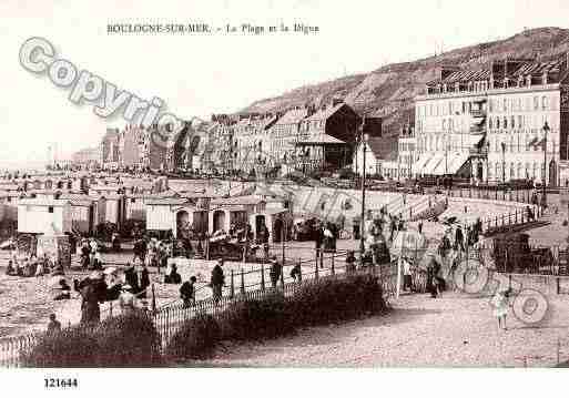 Ville de BOULOGNESURMER, carte postale ancienne