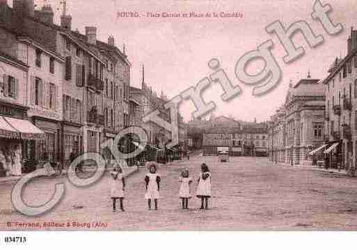 Ville de BOURGENBRESSE, carte postale ancienne