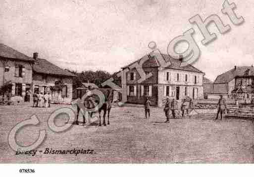 Ville de BRECYBRIERES, carte postale ancienne