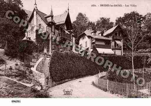 Ville de BRIDESLESBAINS, carte postale ancienne