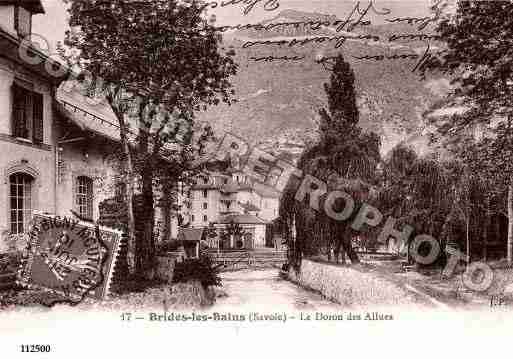 Ville de BRIDESLESBAINS, carte postale ancienne