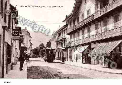 Ville de BRIDESLESBAINS, carte postale ancienne