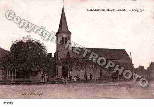 Ville de CHAMPDEUIL, carte postale ancienne