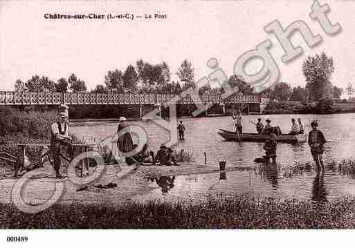 Ville de CHATRESSURCHER, carte postale ancienne