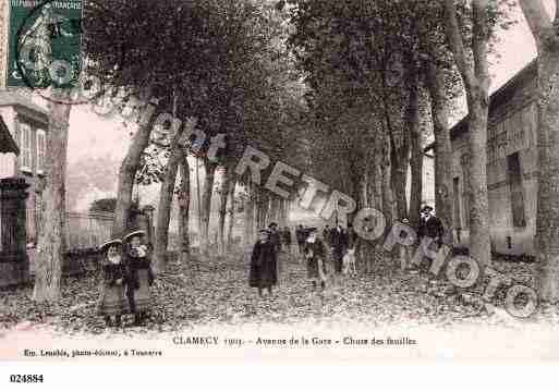 Ville de CLAMECY, carte postale ancienne