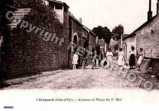 Ville de CREPAND, carte postale ancienne