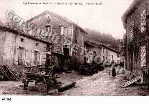 Ville de CRIVILLER, carte postale ancienne