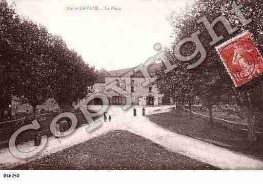 Ville de DAVAYE, carte postale ancienne