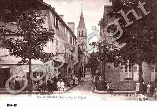 Ville de DONJON(LE), carte postale ancienne