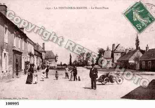 Ville de FONTAINESAINTMARTIN(LA), carte postale ancienne