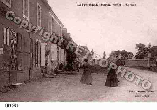 Ville de FONTAINESAINTMARTIN(LA), carte postale ancienne