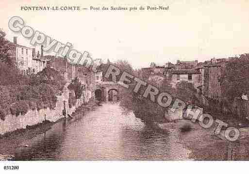 Ville de FONTENAYLECOMTE, carte postale ancienne