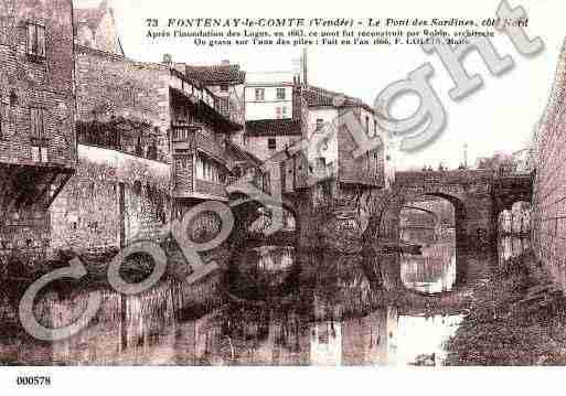 Ville de FONTENAYLECOMTE, carte postale ancienne