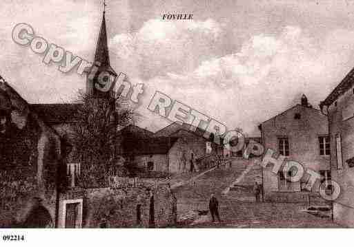 Ville de FOVILLE, carte postale ancienne