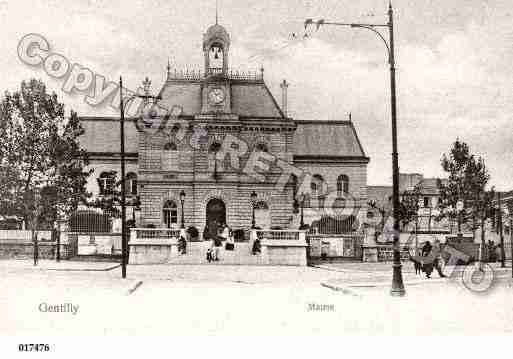 Ville de GENTILLY, carte postale ancienne