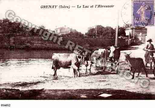 Ville de GRENAY, carte postale ancienne