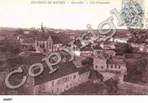 Ville de GUERVILLE, carte postale ancienne