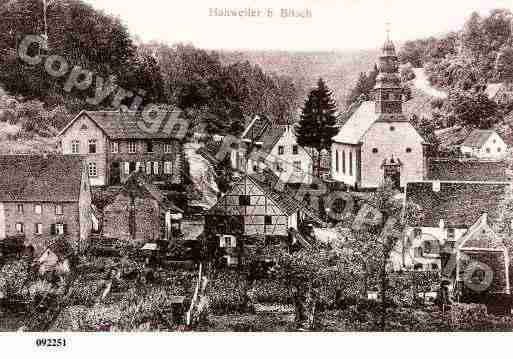 Ville de HANVILLER, carte postale ancienne