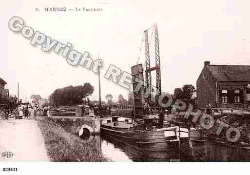 Ville de HARNES, carte postale ancienne