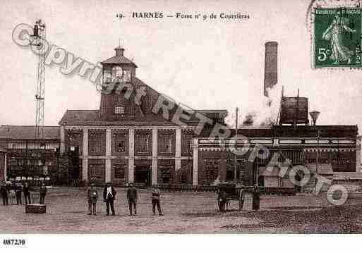 Ville de HARNES, carte postale ancienne