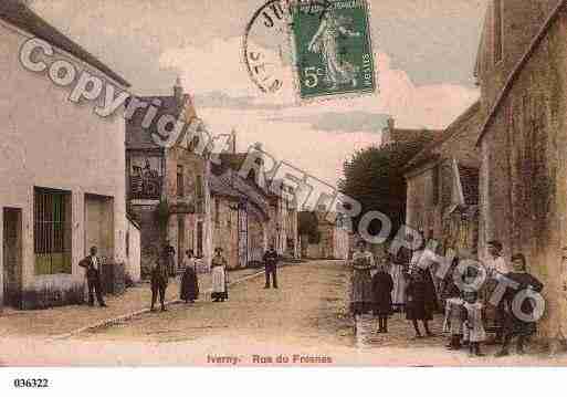 Ville de IVERNY, carte postale ancienne