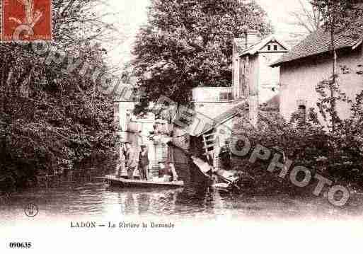 Ville de LADON, carte postale ancienne