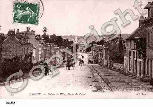 Ville de LISIEUX, carte postale ancienne