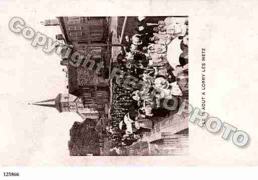 Ville de LORRYLESMETZ, carte postale ancienne