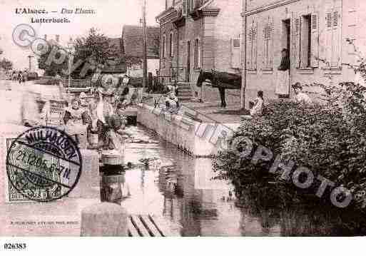 Ville de LUTTERBACH, carte postale ancienne