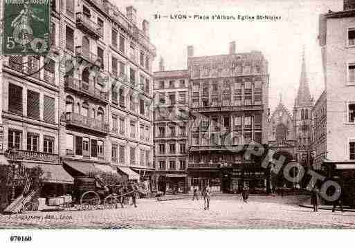 Ville de LYON, carte postale ancienne