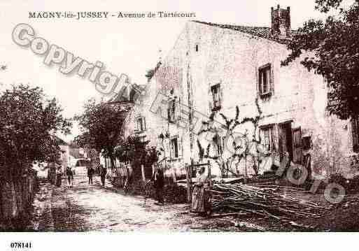 Ville de MAGNYLESJUSSET, carte postale ancienne