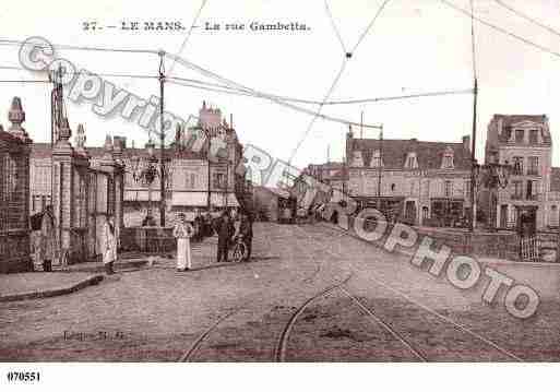 Ville de MANS(LE), carte postale ancienne