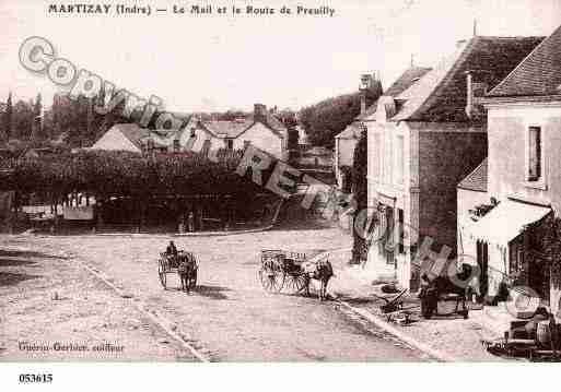 Ville de MARTIZAY, carte postale ancienne