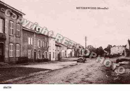 Ville de METZERVISSE, carte postale ancienne