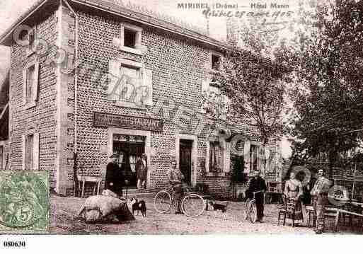 Ville de MIRIBEL, carte postale ancienne