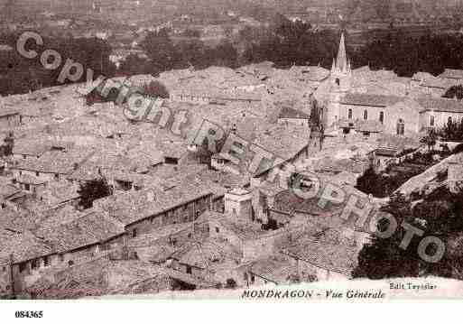 Ville de MONDRAGON, carte postale ancienne