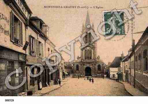 Ville de MONTFORTL'AMAURY, carte postale ancienne