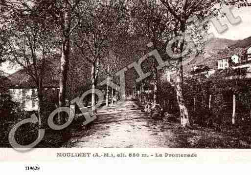 Ville de MOULINET, carte postale ancienne