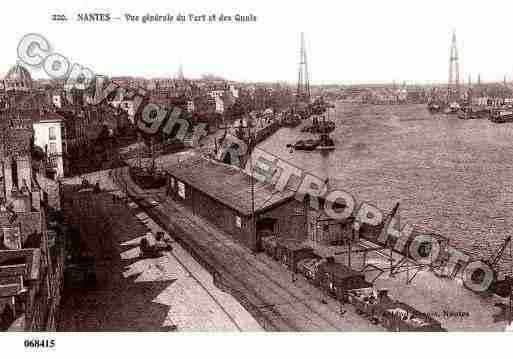 Ville de NANTES, carte postale ancienne