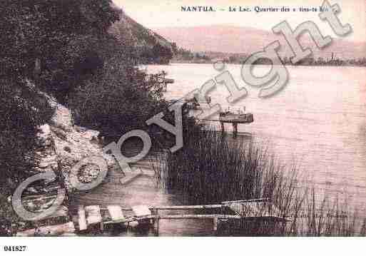 Ville de NANTUA, carte postale ancienne