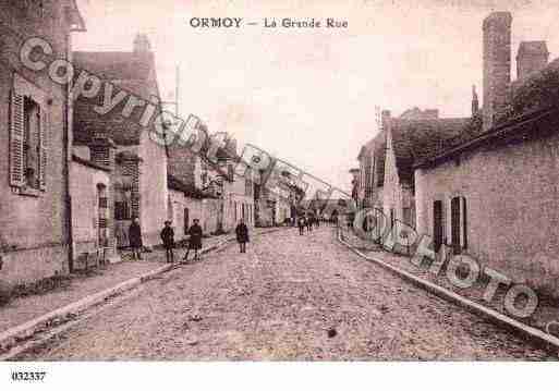 Ville de ORMOY, carte postale ancienne