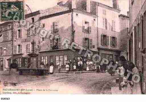 Ville de PAULHAGUET, carte postale ancienne