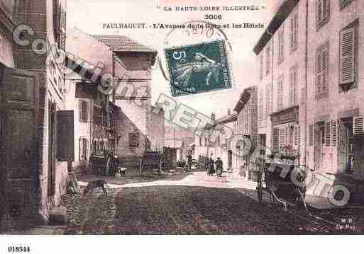 Ville de PAULHAGUET, carte postale ancienne