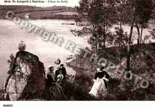Ville de PONTAVEN, carte postale ancienne